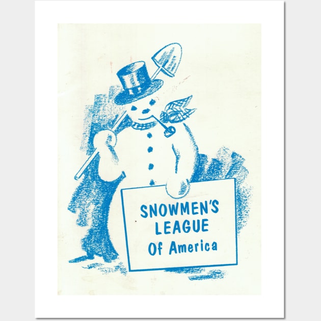 Snowmen League of America Wall Art by The Elvis Pawn Shop